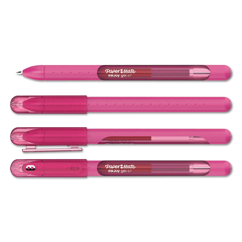 Paper Mate InkJoy Gel Pen, Stick, Medium 0.7 mm, Assorted Ink and Barrel Colors, 14/Pack