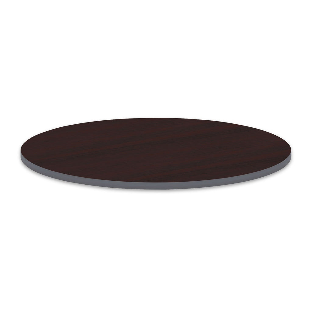 Alera Reversible Laminate Table Top, Round, 35.5" Diameter, Medium Cherry/Mahogany