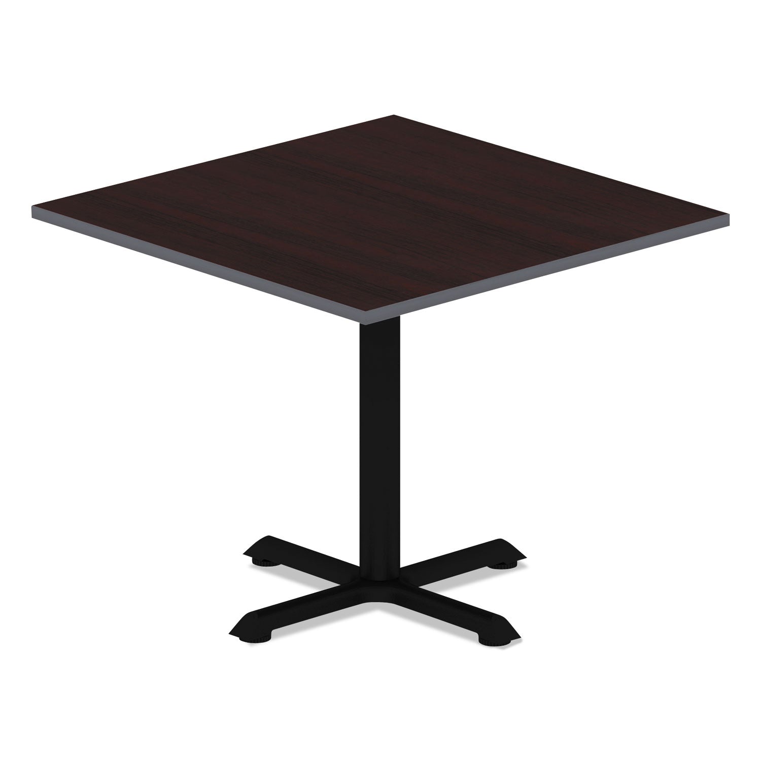 Alera Reversible Laminate Table Top, Square, 35.38w x 35.38d, Medium Cherry/Mahogany
