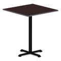 Alera Reversible Laminate Table Top, Square, 35.38w x 35.38d, Medium Cherry/Mahogany