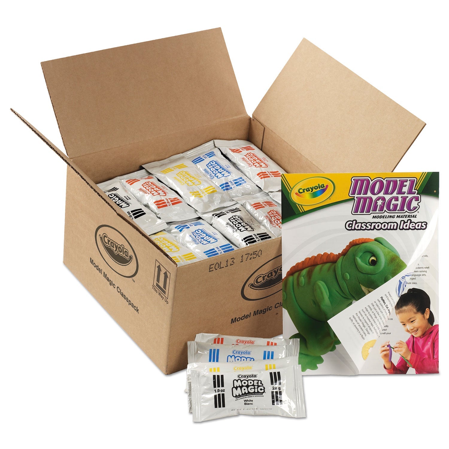Crayola Model Magic Modeling Compound, 1 oz Packs, 75 Packs, Assorted Colors, 6 lbs 13 oz