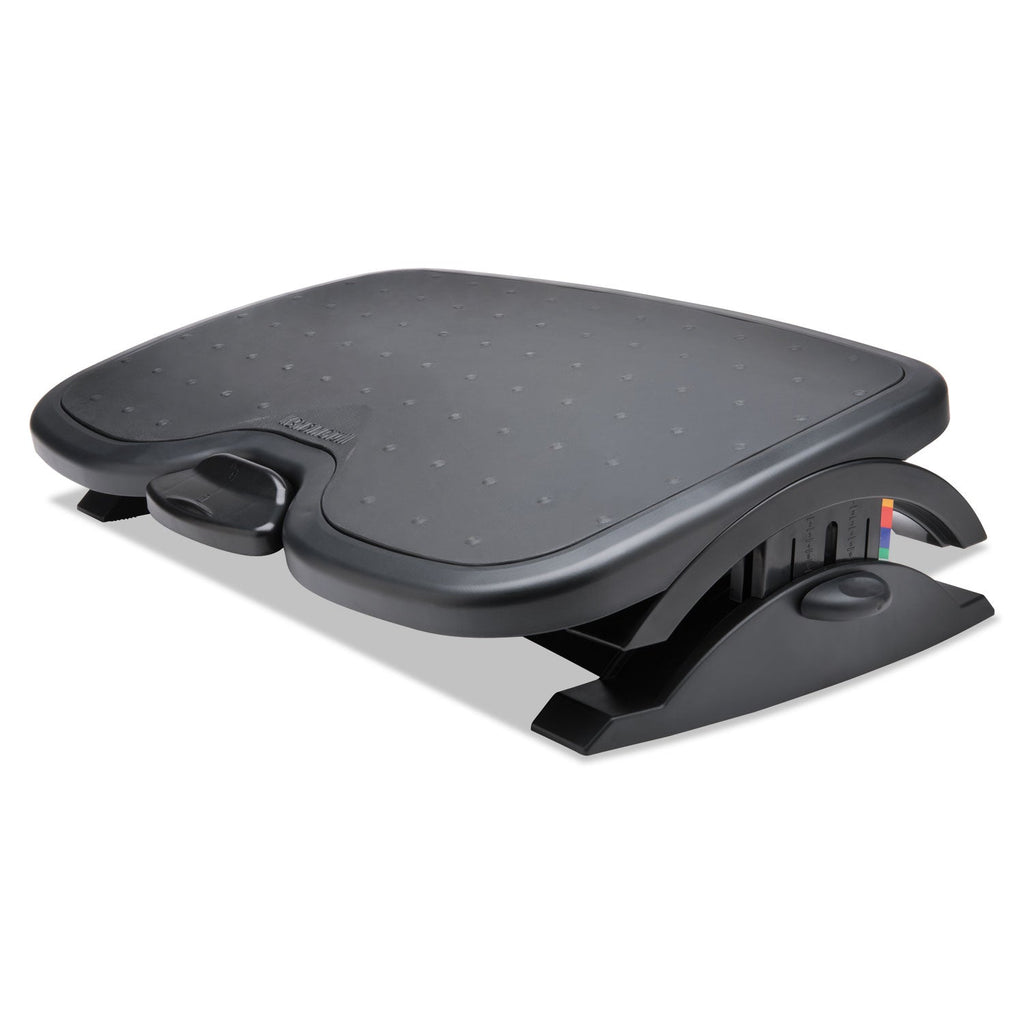 Kensington SoleMate Plus Adjustable Footrest with SmartFit System, 21.9w x 3.7d x 14.2h, Black