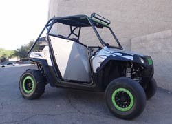 50 Cal RZR Doors White on Black