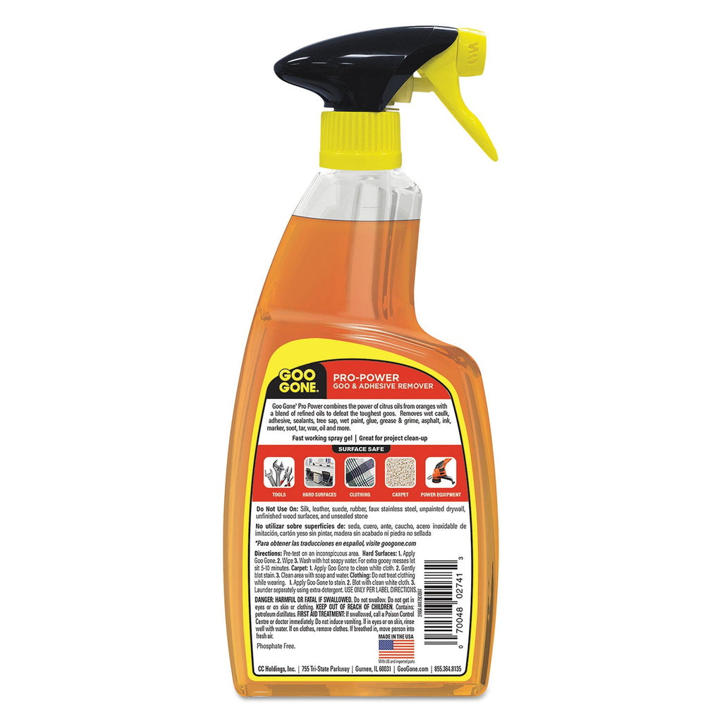 Goo Gone Pro-Power Cleaner, Citrus Scent, 24 oz Spray Bottle