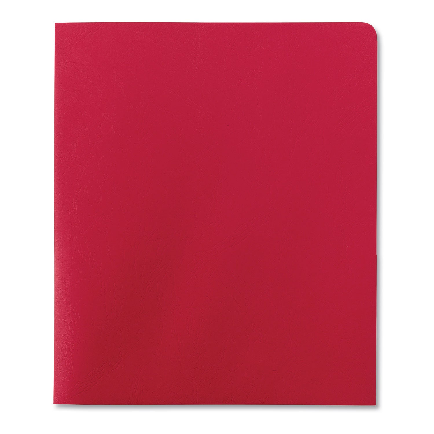 Smead Lockit Two-Pocket Folder, Textured Paper, 100-Sheet Capacity, 11 x 8.5, Red, 25/Box