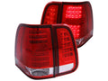 Anzo 2003-2006 Lincoln Navigator LED Tail lights Red/Clear