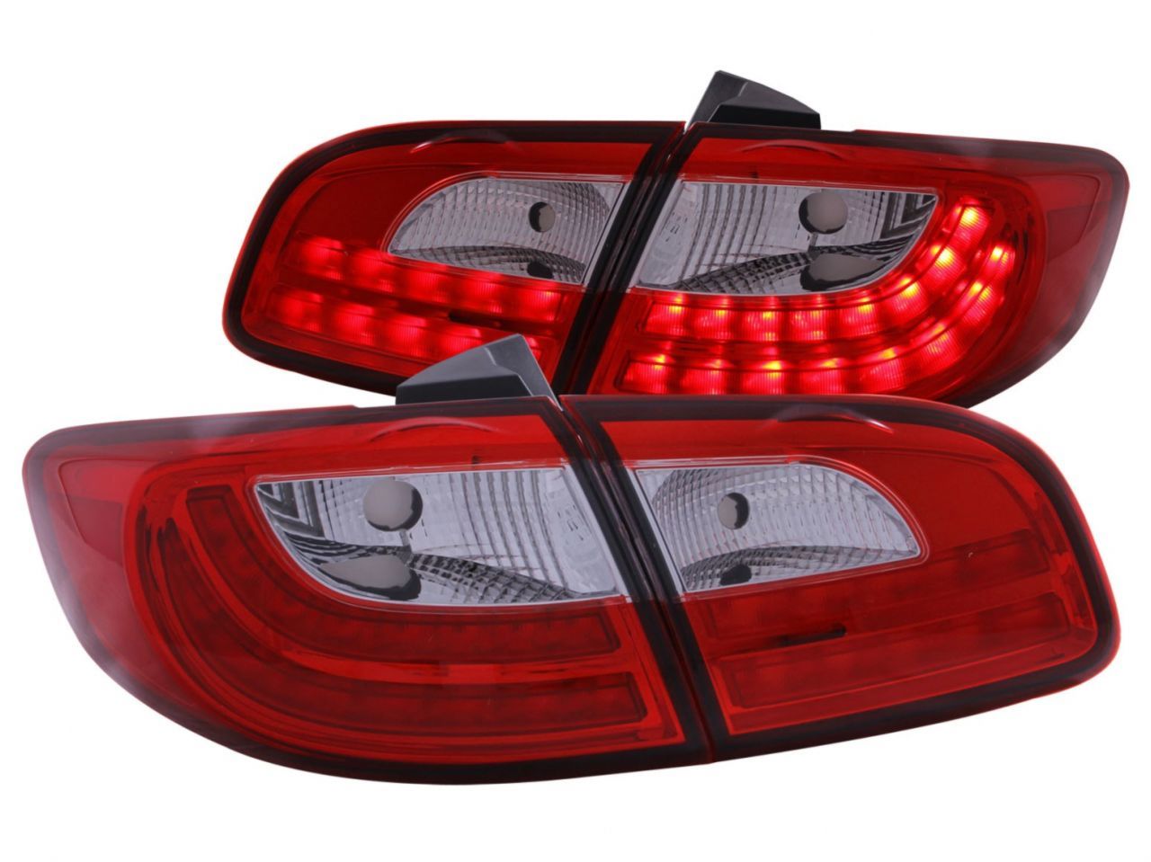 Anzo 2007-2012 Hyundai Santa Fe LED Tail lights Red/Clear 4pc