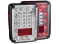 Anzo 2007-2015 Jeep Wrangler LED Tail lights Chrome