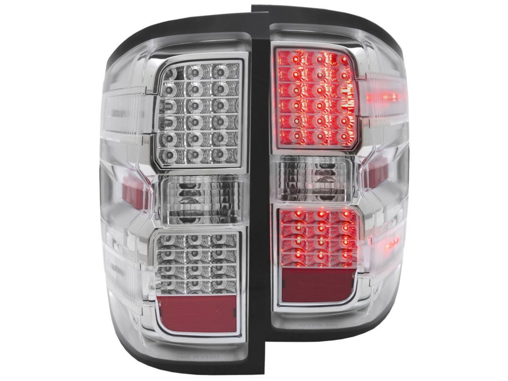 Anzo 2014-2016 Chevrolet Silverado LED Taillights Chrome