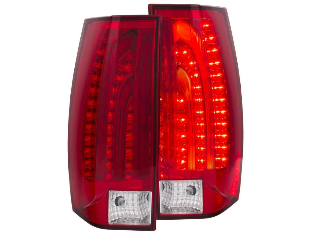 Anzo 2007-2014 Chevrolet Suburban LED Tail lights Red/Clear G5