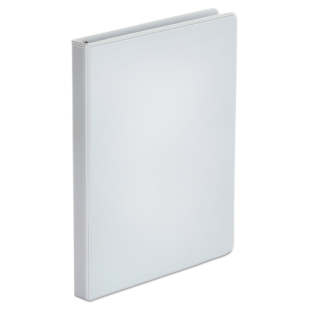 Universal Economy Round Ring View Binder, 3 Rings, 0.5" Capacity, 11 x 8.5, White