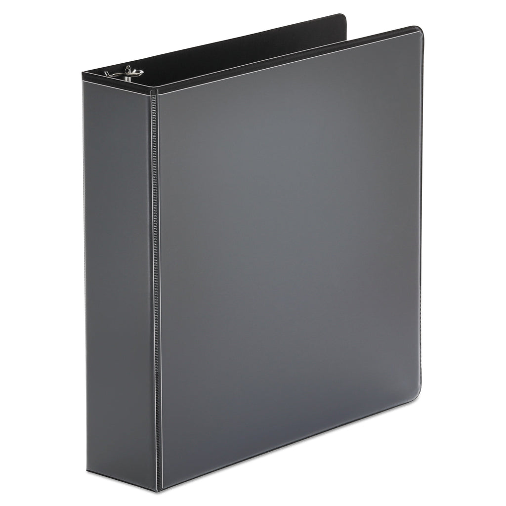 Universal Economy Round Ring View Binder, 3 Rings, 2" Capacity, 11 x 8.5, Black