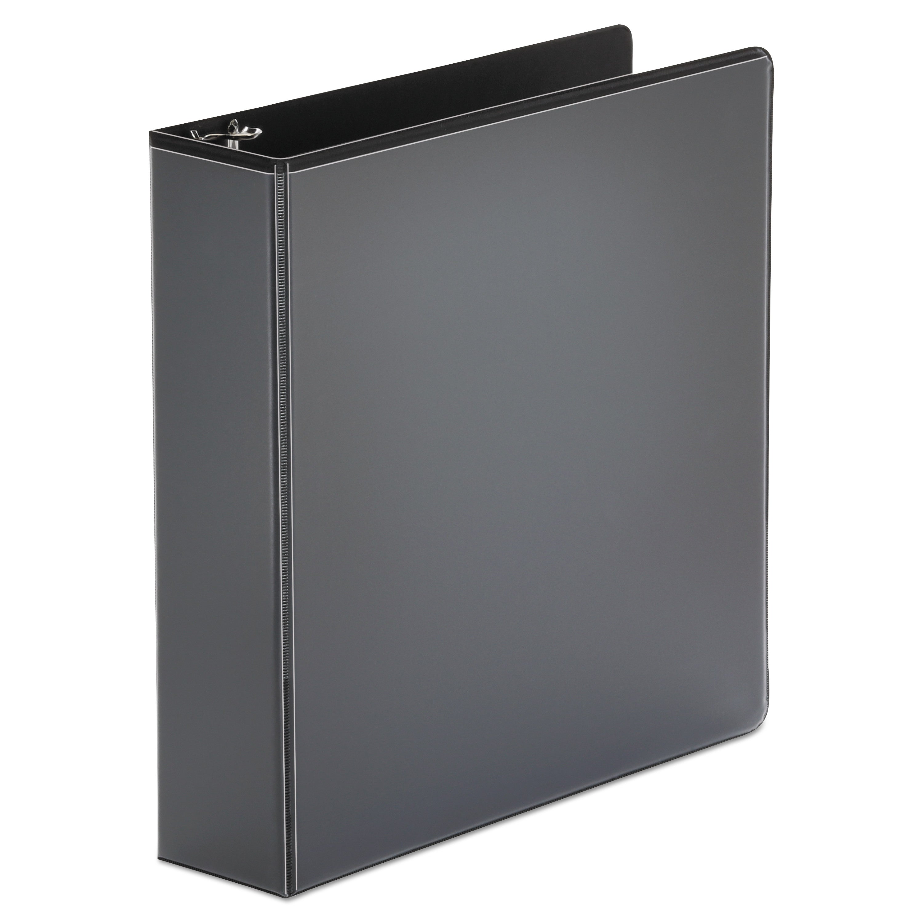 Universal Economy Round Ring View Binder, 3 Rings, 2" Capacity, 11 x 8.5, Black