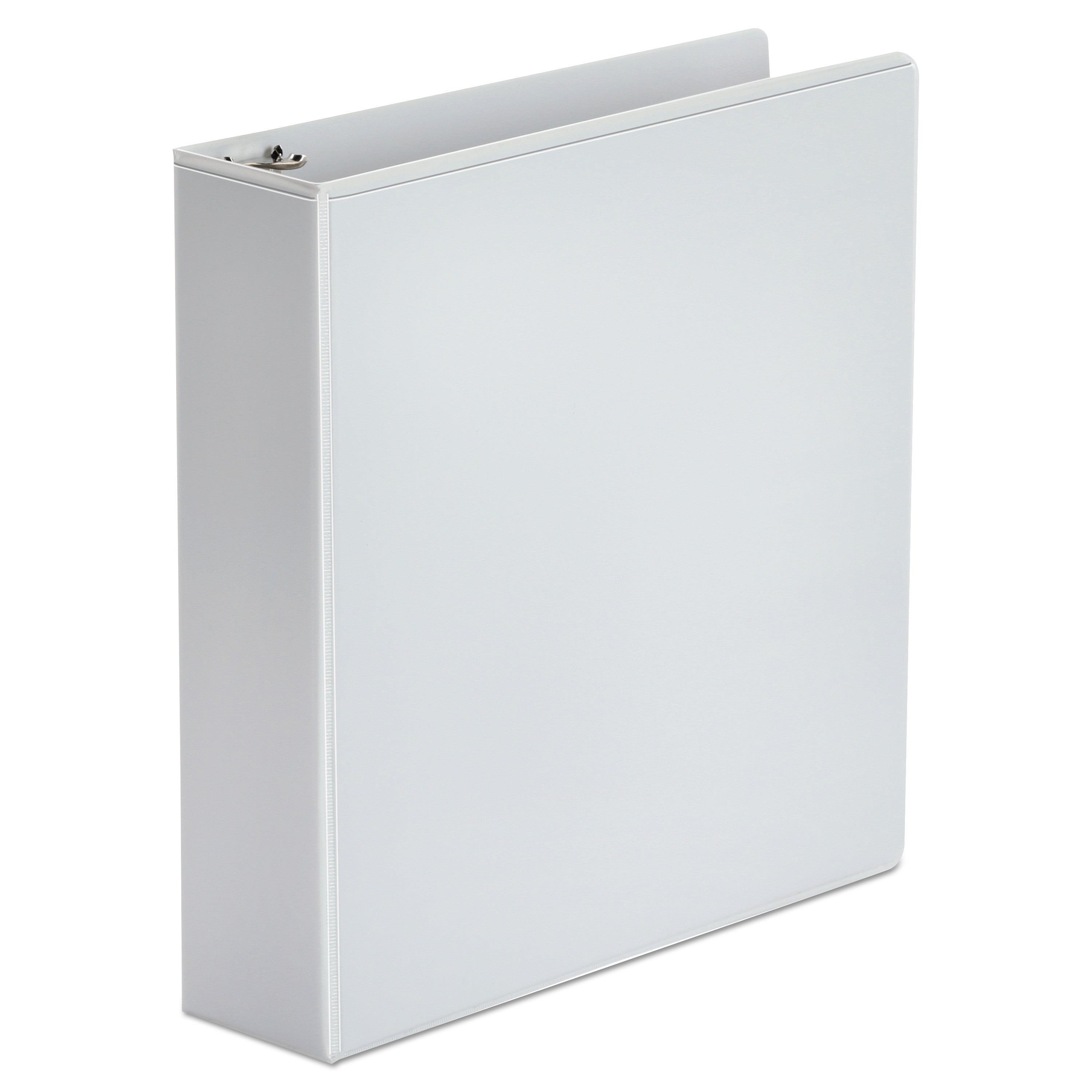 Universal Economy Round Ring View Binder, 3 Rings, 2" Capacity, 11 x 8.5, White, 6/Pack