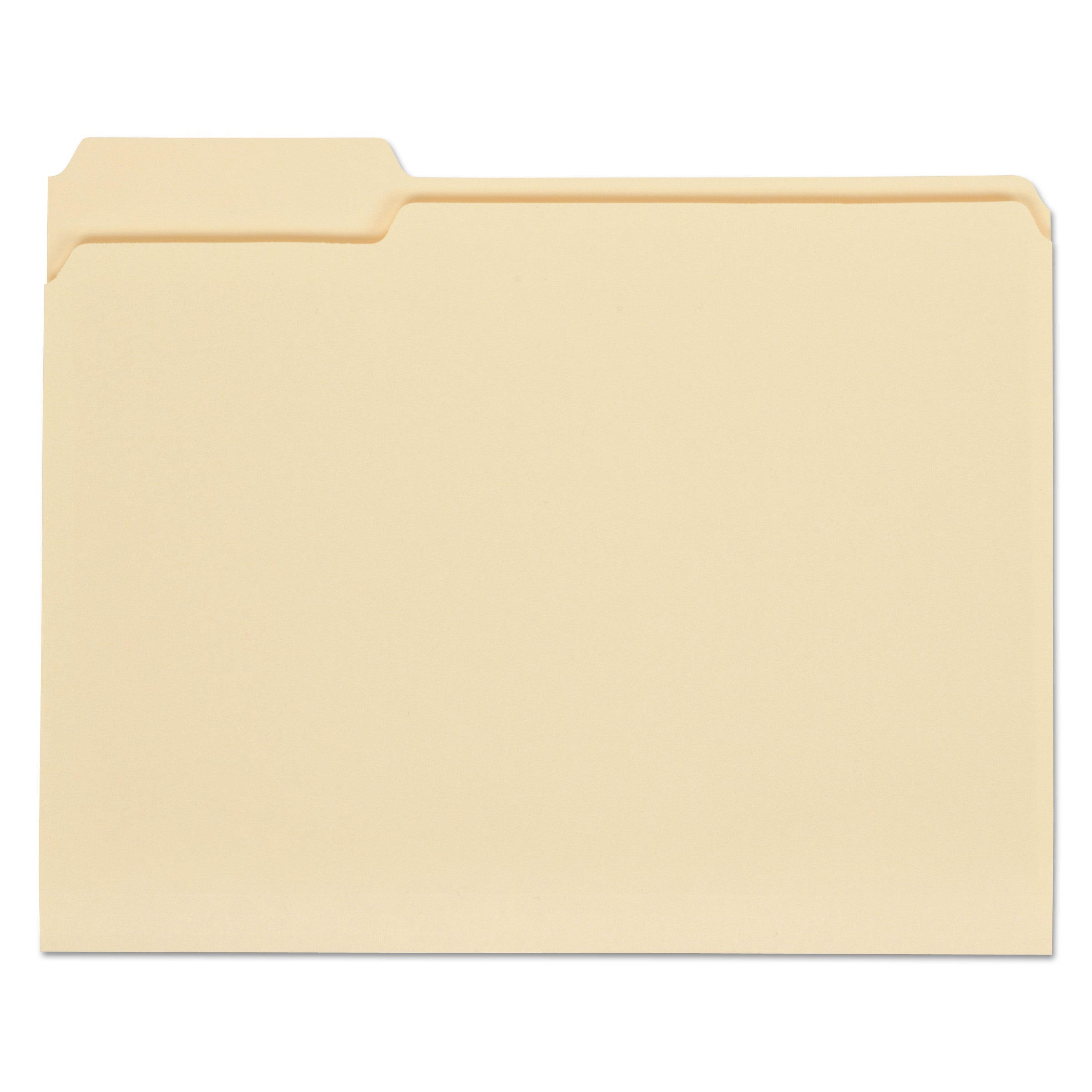 Universal Top Tab File Folders, 1/3-Cut Tabs: Assorted, Letter Size, 0.75" Expansion, Manila, 100/Box