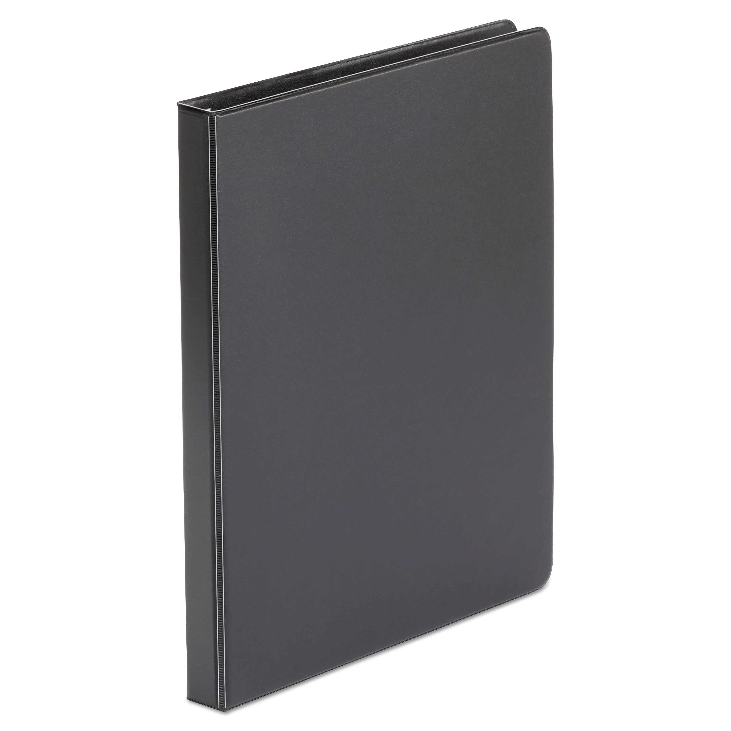 Universal Economy Non-View Round Ring Binder, 3 Rings, 0.5" Capacity, 11 x 8.5, Black