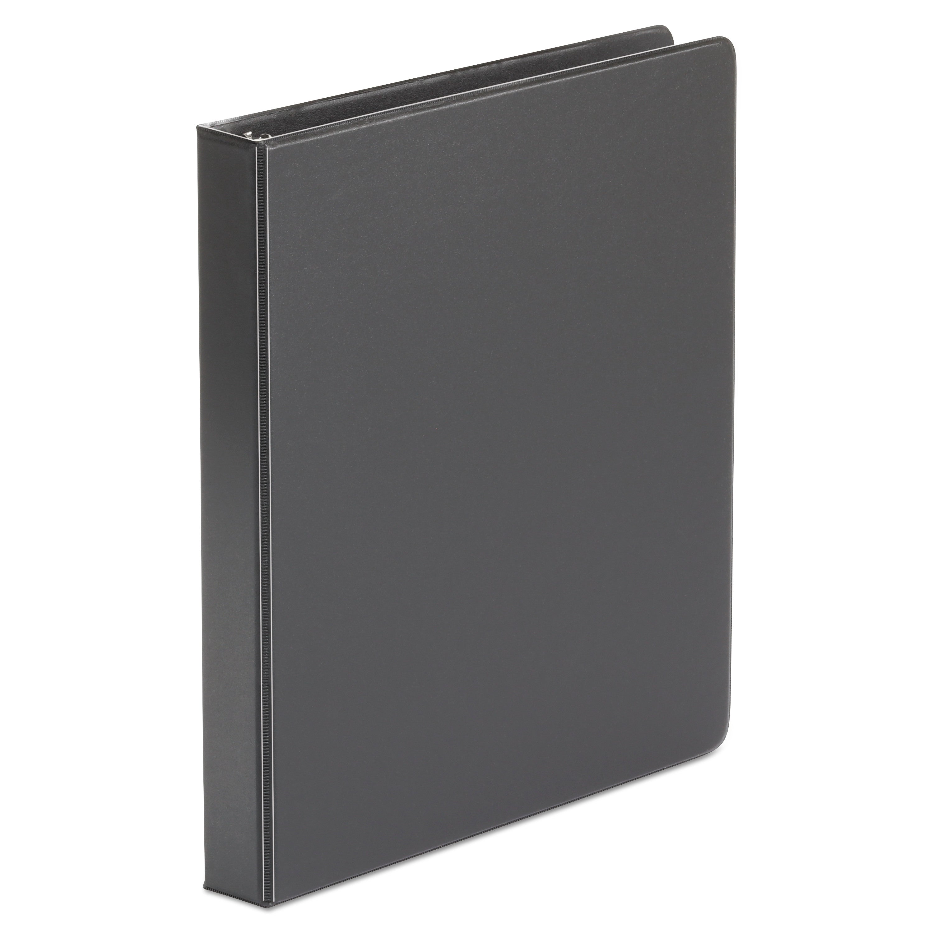 Universal Economy Non-View Round Ring Binder, 3 Rings, 1" Capacity, 11 x 8.5, Black, 4/Pack