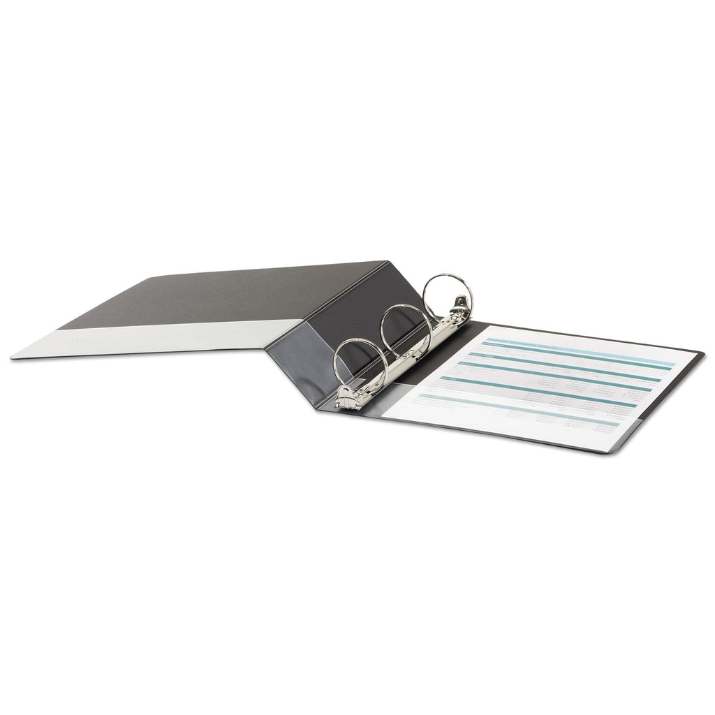 Universal Economy Non-View Round Ring Binder, 3 Rings, 2" Capacity, 11 x 8.5, Black