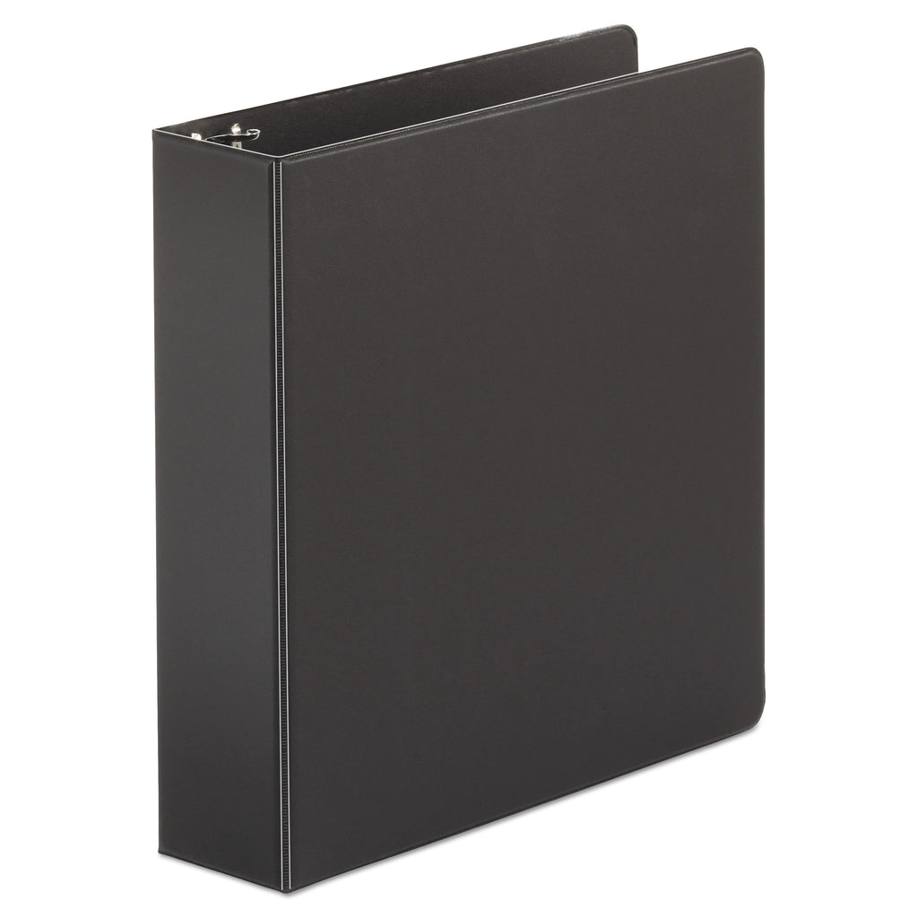 Universal Economy Non-View Round Ring Binder, 3 Rings, 2" Capacity, 11 x 8.5, Black