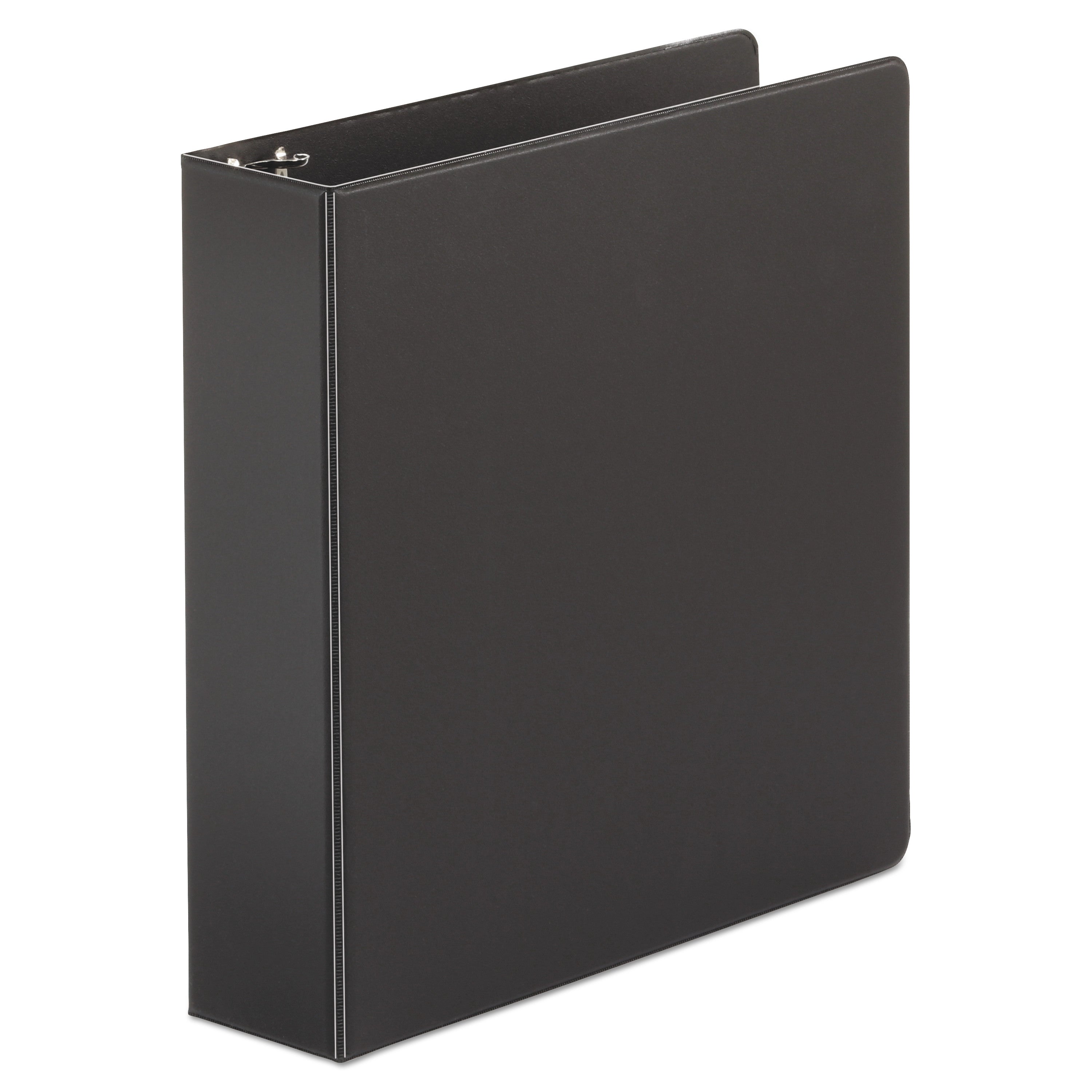 Universal Economy Non-View Round Ring Binder, 3 Rings, 2" Capacity, 11 x 8.5, Black