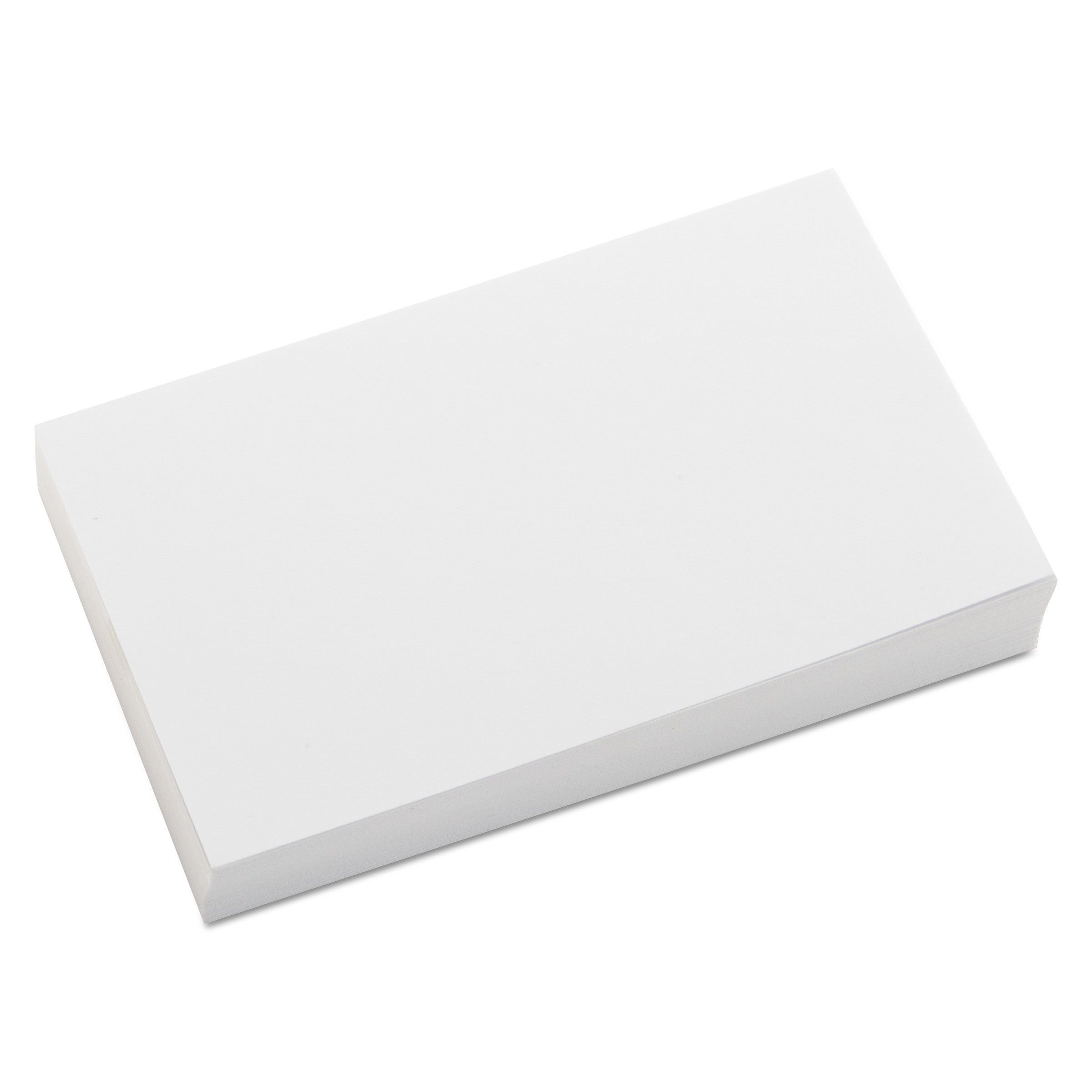 Universal Unruled Index Cards, 3 x 5, White, 500/Pack
