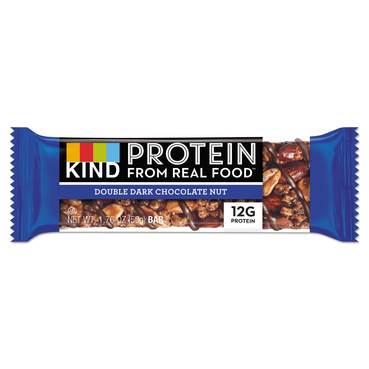 KIND Protein Bars, Double Dark Chocolate, 1.76 oz, 12/Pack