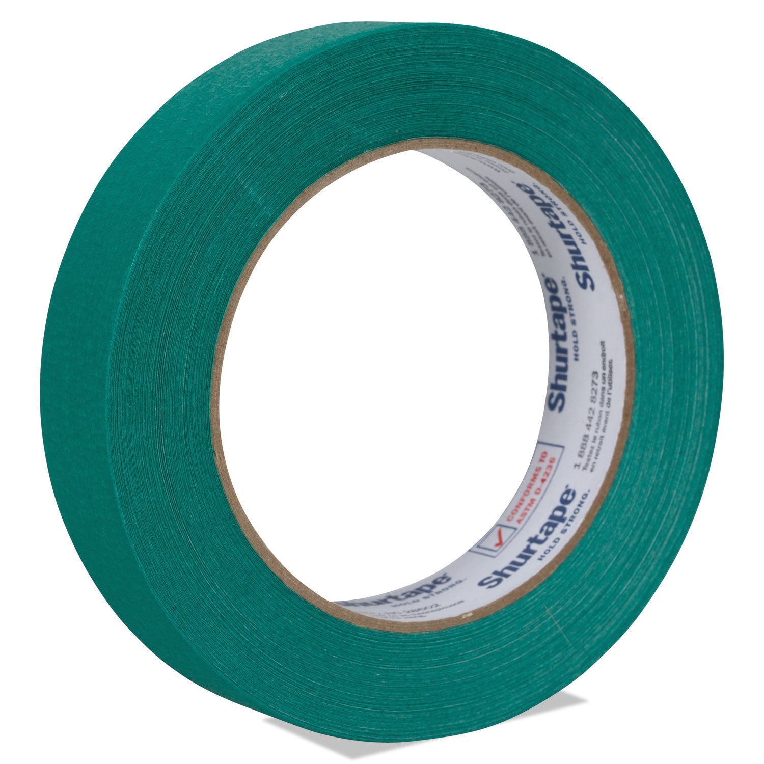 Duck Color Masking Tape, 3" Core, 0.94" x 60 yds, Green