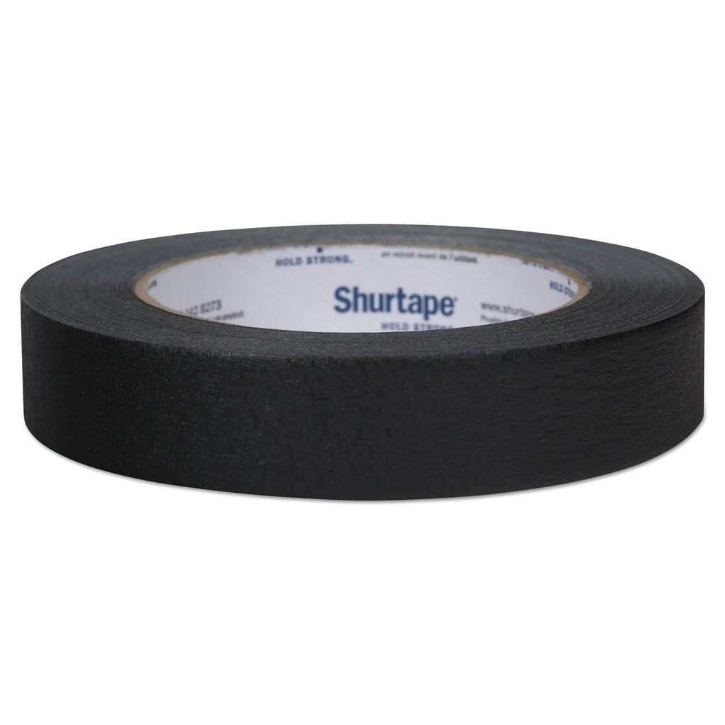 Duck Color Masking Tape, 3" Core, 0.94" x 60 yds, Black