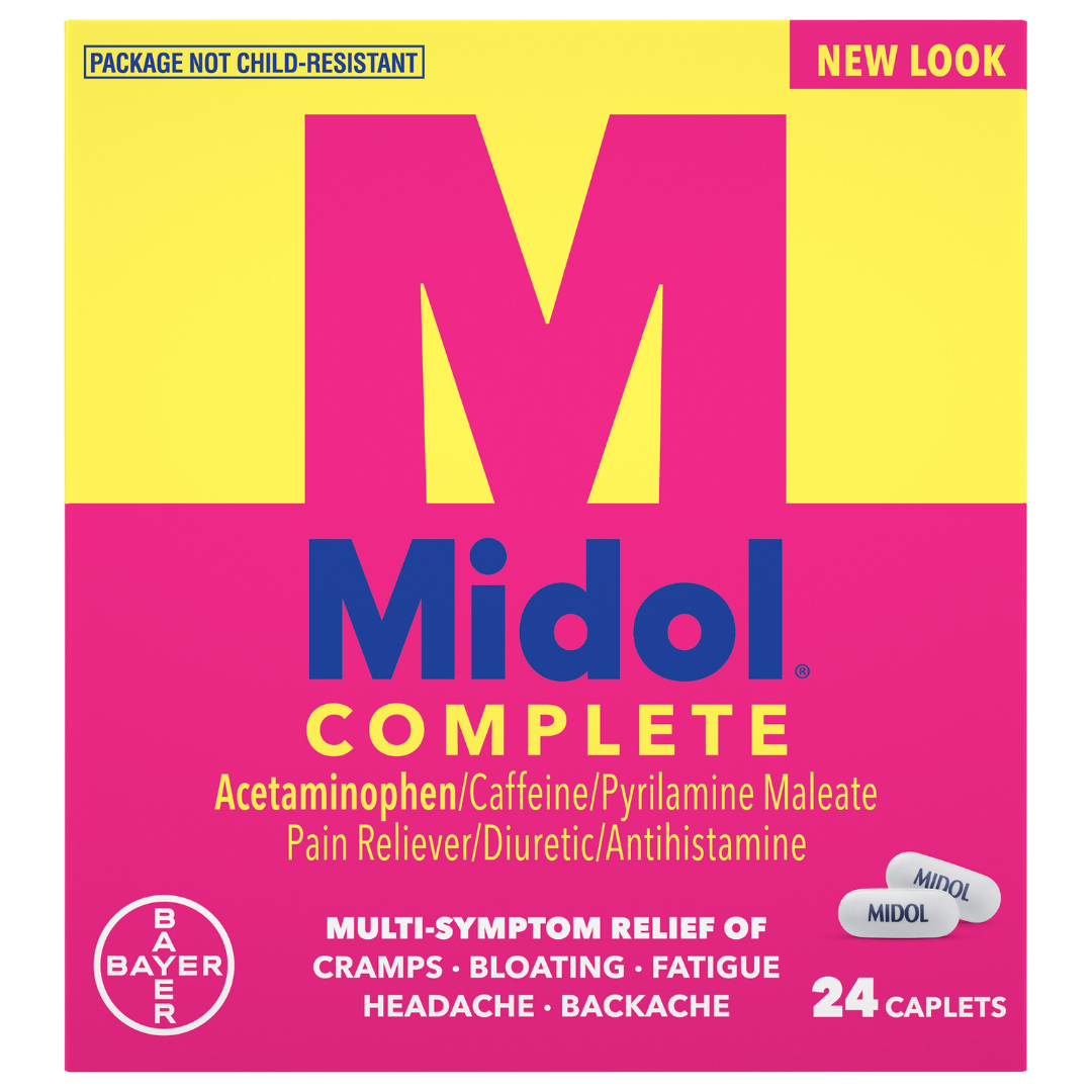 Midol Complete Menstrual Pain Relief Caplets (24 ct)