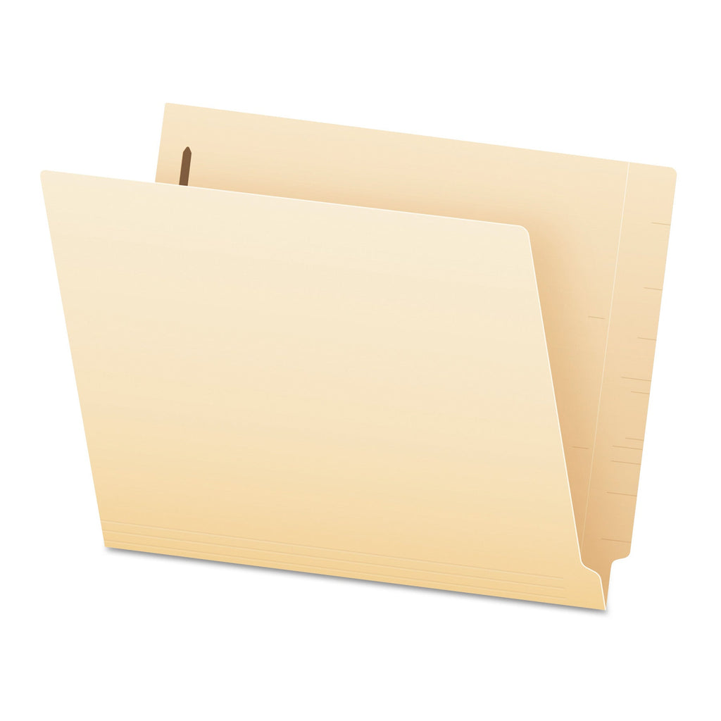 Pendaflex SmartShield End Tab Fastener Folders, 2 Fasteners, Letter Size, Manila Exterior, 50/Box
