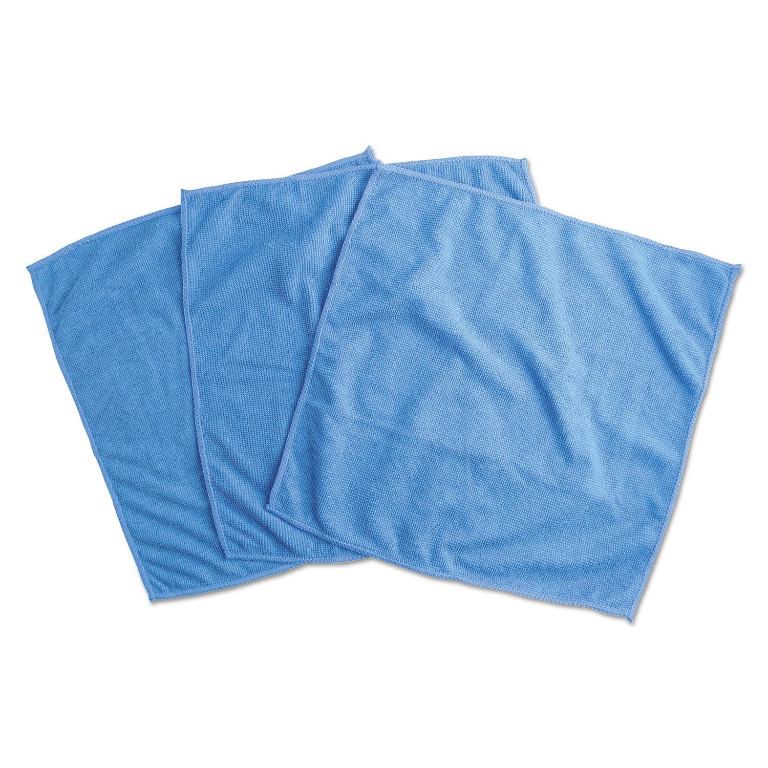 Universal Microfiber Cleaning Cloth, 12 x 12, Blue, 3/Pack