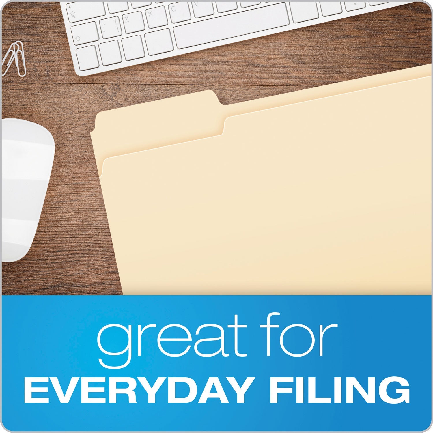 Pendaflex Manila File Folders, 1/3-Cut Tabs: Left Position, Letter Size, 0.75" Expansion, Manila, 100/Box