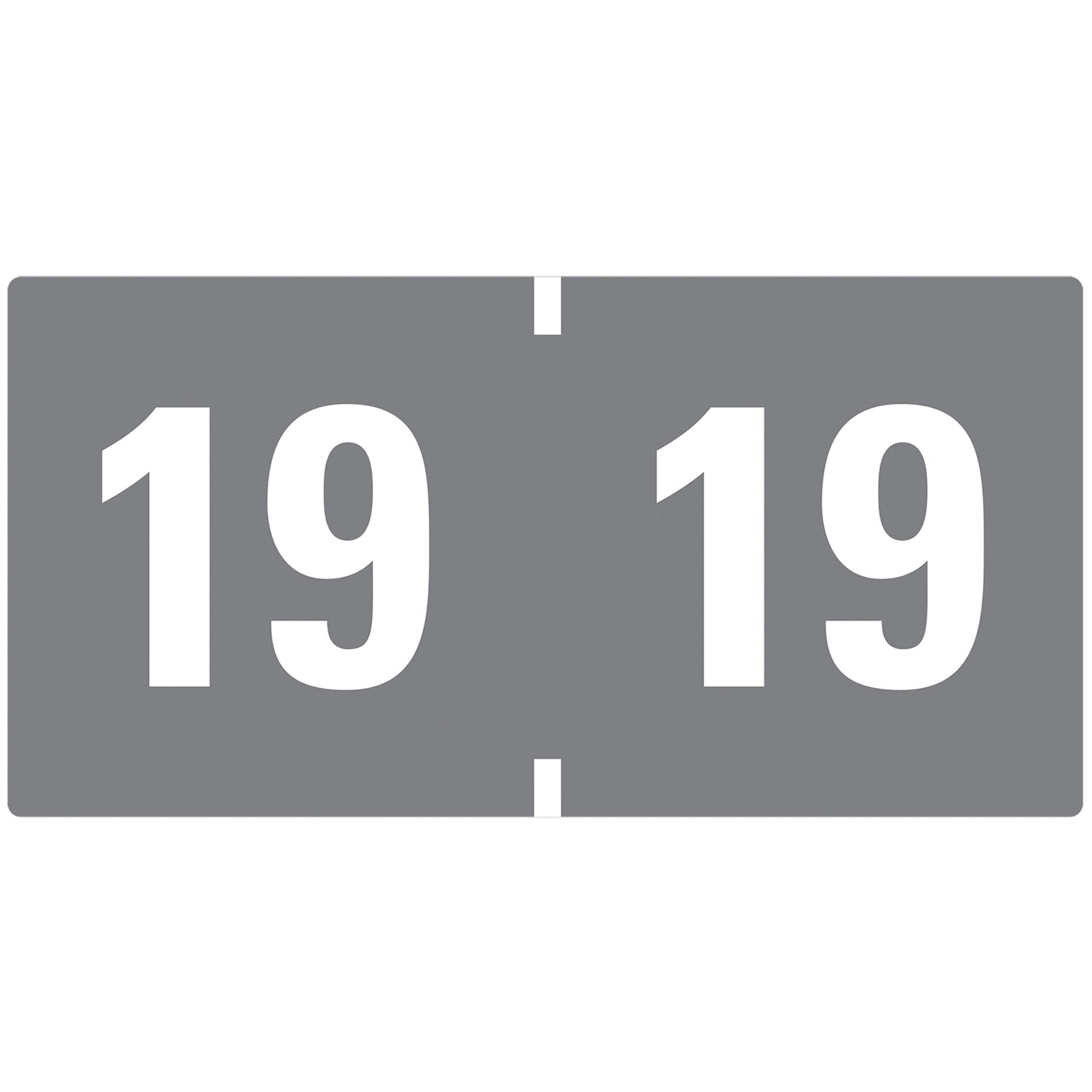 Smead Yearly End Tab File Folder Labels, 19, 0.75 x 1.5, Gray, 500/Roll