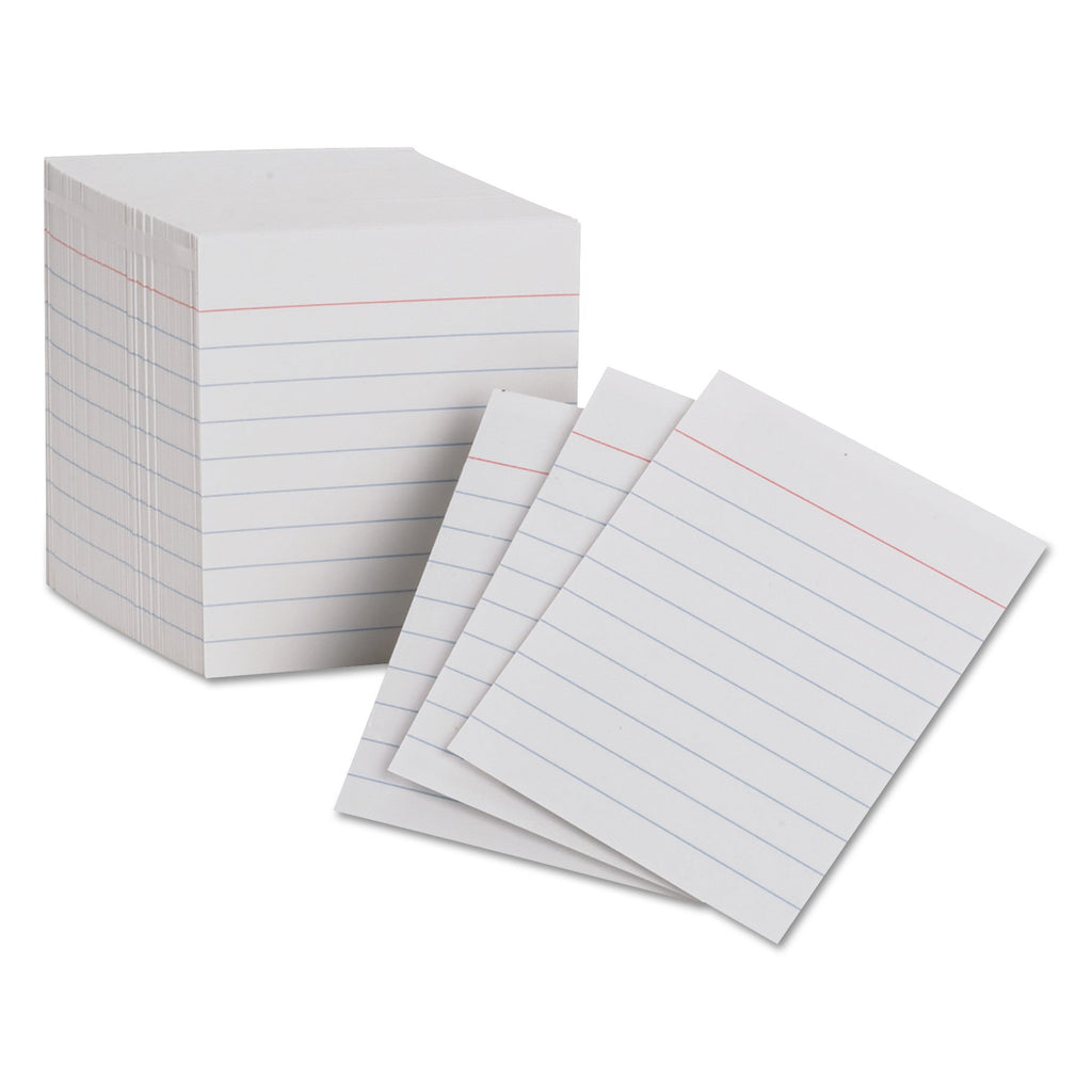 Oxford Ruled Mini Index Cards, 3 x 2.5, White, 200/Pack