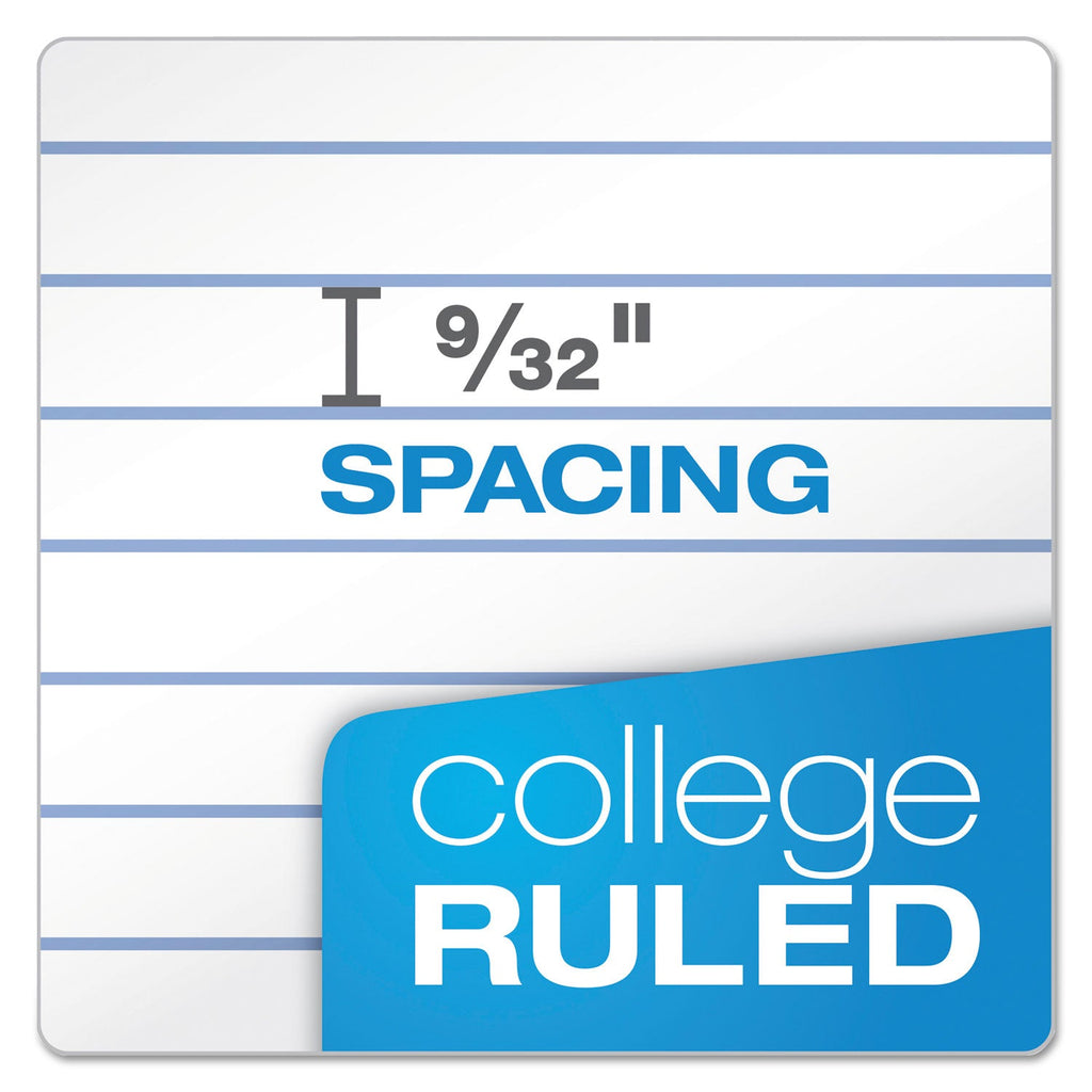 Ampad Double Sheet Pads, Medium/College Rule, 100 White 8.5 x 11.75 Sheets