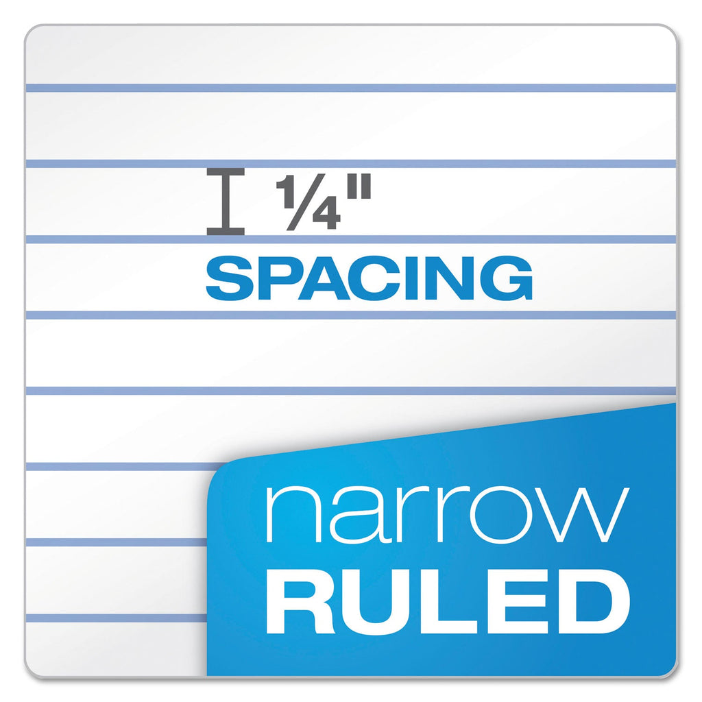 TOPS Second Nature Single Subject Wirebound Notebooks, Narrow Rule, Green Cover, 8 x 5, 80 Sheets