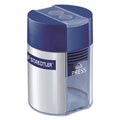 Staedtler Handheld Manual Double-Hole Plastic Sharpener, 3.25 x 1.75 x 2.2, Randomly Assorted Colors