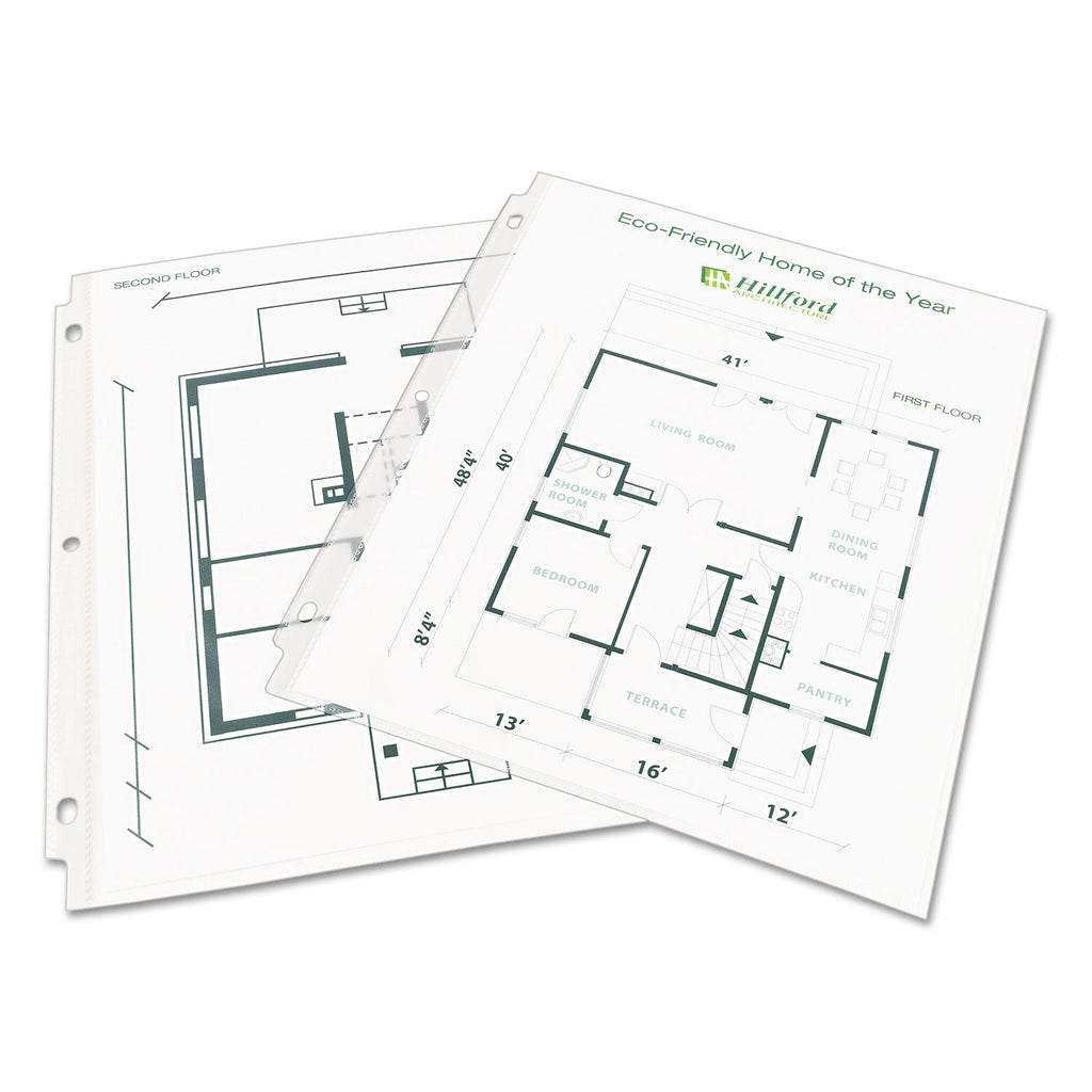 Avery Top-Load Recycled Polypropylene Sheet Protector, Semi-Clear, 100/Box