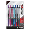 Pilot Precise V5RT Roller Ball Pen, Retractable, Extra-Fine 0.5 mm, Assorted Ink and Barrel Colors, 7/Pack