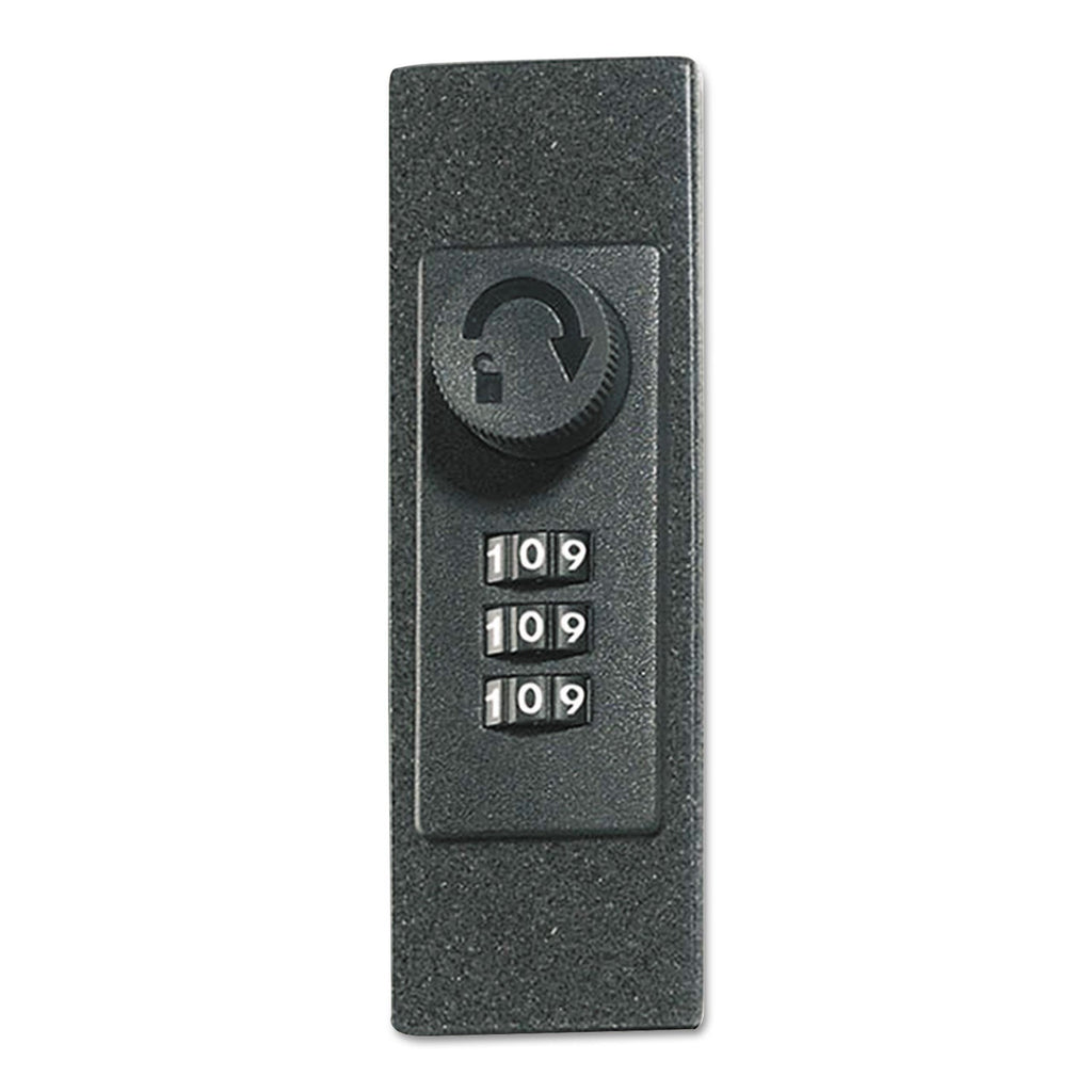 Durable Locking Key Cabinet, 36-Key, Brushed Aluminum, Silver, 11.75 x 4.63 x 11