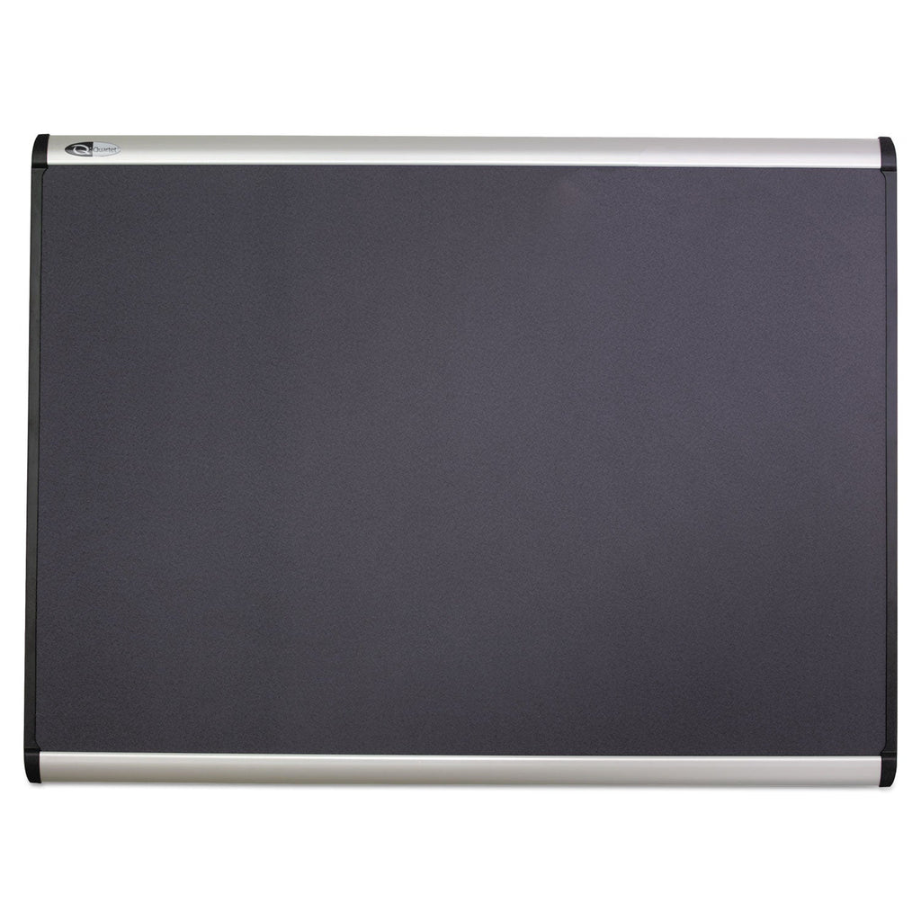 Quartet Prestige Plus Magnetic Fabric Bulletin Board, 36 x 24, Aluminum Frame