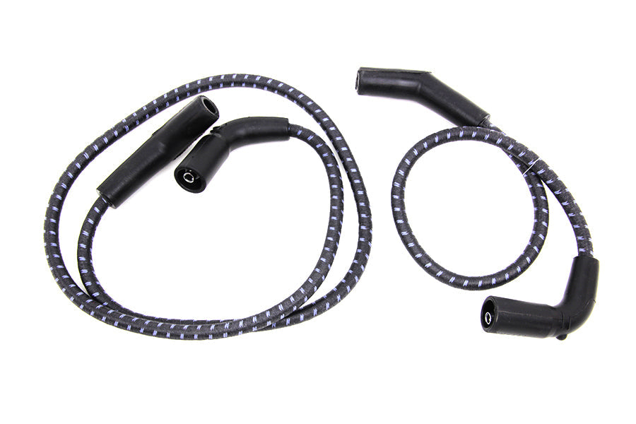 Sumax Black with Blue Tracer 7mm Spark Plug Wire Set