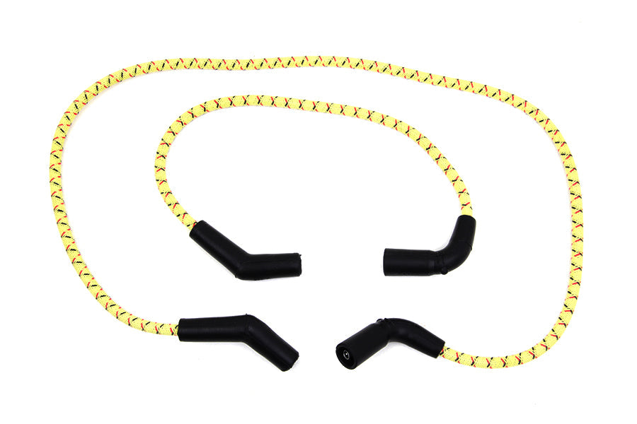Sumax Yellow with Black & Red Tracer 7mm Spark Plug Wire Set