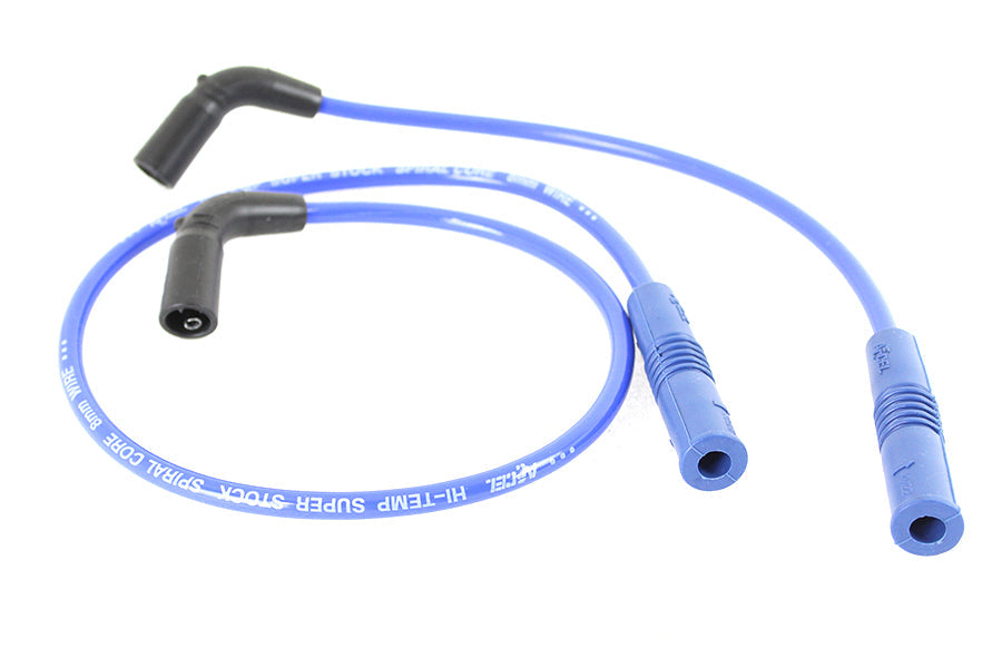 Accel 8mm S/S Spiral Core Ignition Wire Set Blue