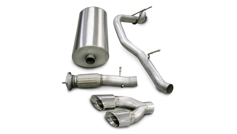 Corsa Performance 07-10 Cadillac Escalade 6.2L V8 Polished Sport Cat-Back Exhaust