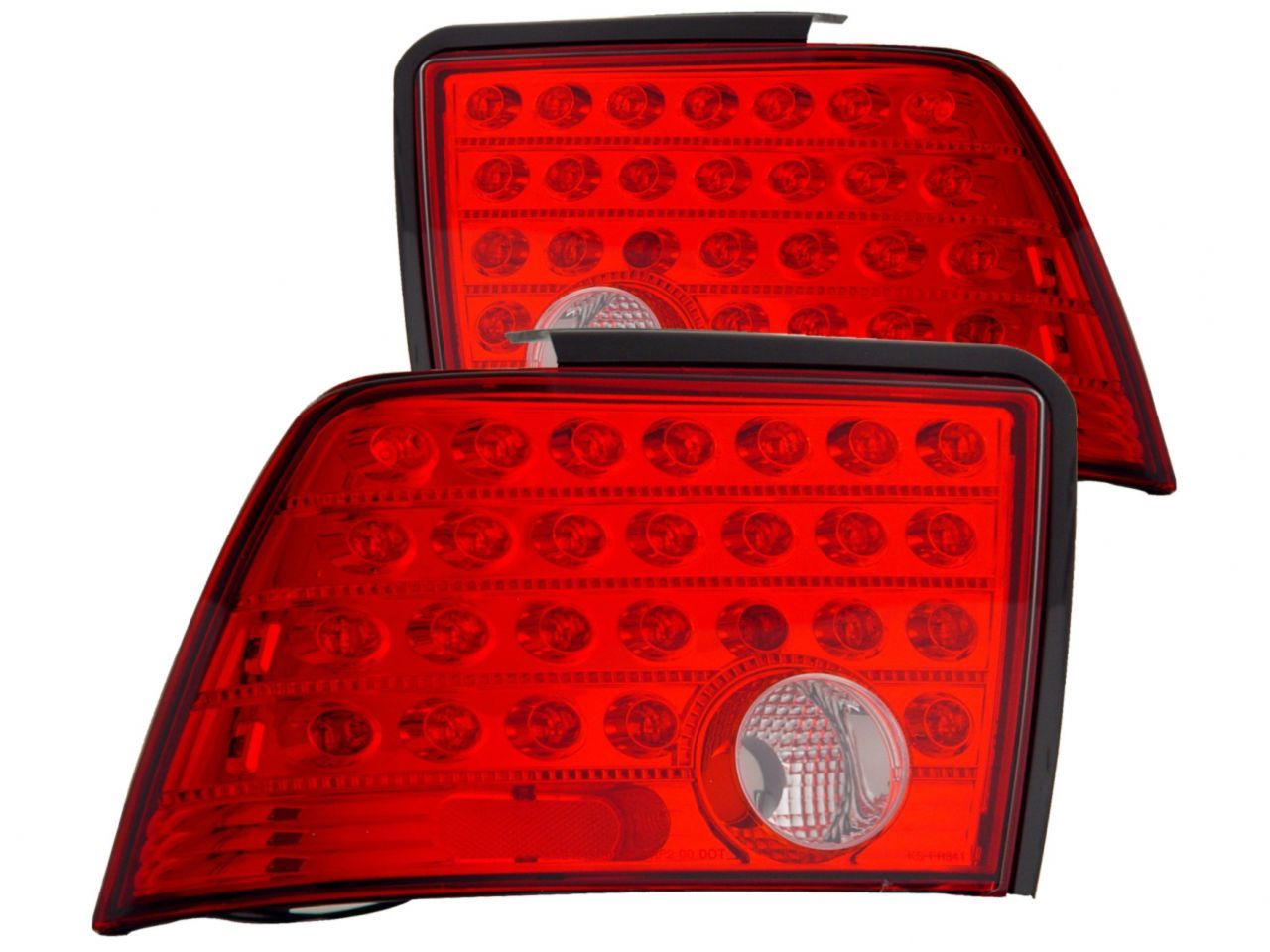 Anzo 1999-2004 Ford Mustang LED Tail lights Red /Clear