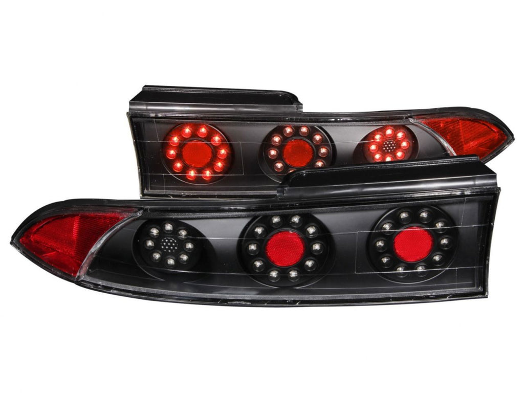 Anzo 1995-1999 Mitsubishi Eclipse LED Tail lights Black 3pc