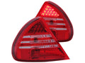 Anzo 1999-2002 Mitsubishi Mirage LED Tail lights Red/Clear