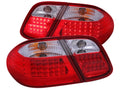 Anzo 1998-2003 Mercedes Benz Clk 320 W208 LED Tail lights Red/Clear