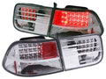 Anzo 1996-2000 Honda Civic LED Tail lights Chrome G3